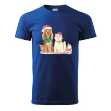 Veselé vánoce - pes, křeček a kočka