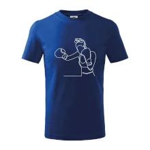 Žena boxerka jedním tahem