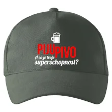 Já piju pivo - tvoje superschopnost? rovný nápis