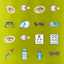 Oční lékař ikony