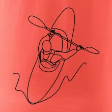 Kajak  ze shora jedním tahem