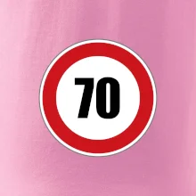 Dopravní značka - omezení rychlosti 70