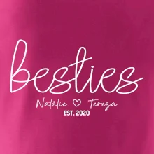 Párové mikiny - Besties Jména a rok