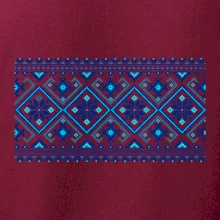 Ukrajinský vzor - modrý