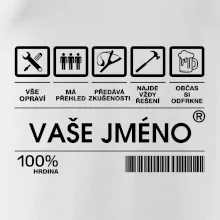 Vaše jméno - čárový kód