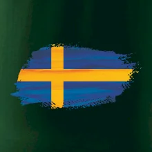 Švédská vlajka kreslená