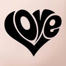 Love nápis jednoduchý