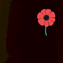 Vlčí mák ikonka na prsu