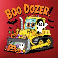 Halloweenský boo dozer