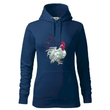 Kohout kreslený bílý