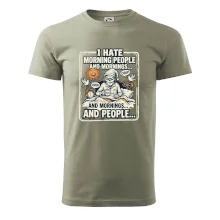 i hate morning people and mornings.... and people... - barevný obrázek