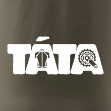 Táta nápis - cyklista