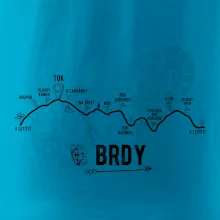 Profil kopců - Brdy Profil kopců - Brdy
