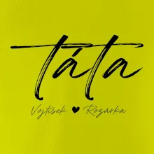 Triko táta psací se jmény dětí