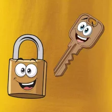 Parové triko - Zámek a klíč