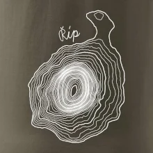 Říp - vrstevnice psací