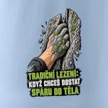 Tradiční lezení se spárou v těle