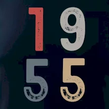 Vintage číslice 1955