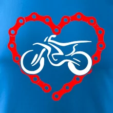 Moto srdce řetěz - enduro