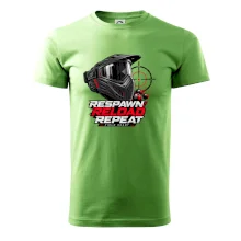Paintballová maska respawn reload repeat