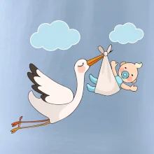 Čáp čekáme miminko - kluk