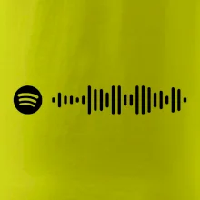 Spotify kód na prsu