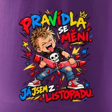 Pravidla se mění listopadový rebel s rozlomenou pastelkou