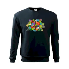 Peace symbol prorostlý květinami