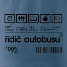 Čárový kód řidič autobusu