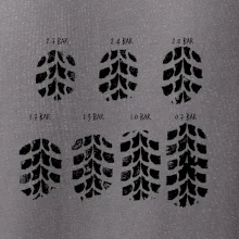 Pneumatiky - obtisk v závislosti na tlaku