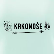 Krkonoše nápis