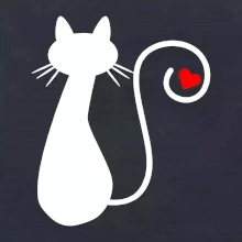 Zamilovaná kočka ocásek