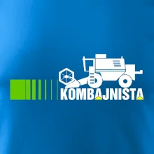 Kombajnista zelená a žlutá