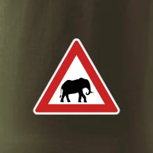 Dopravní značka - Pozor slon