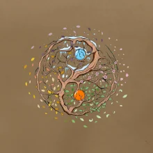 Yin & Yang strom - zima, léto Yin & Yang strom - zima, léto