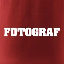 Novinář nápis - Fotograf