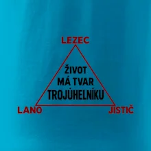 Lezec lano jistič životní trojúhelník