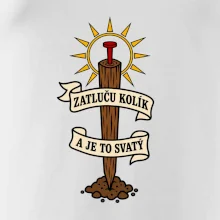 Geodet zatluču kolík a je to svatý