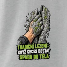 Tradiční lezení se spárou v těle