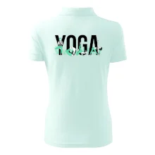 Yoga nápis barevný