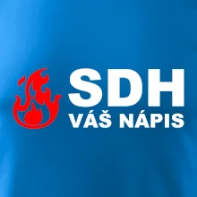 SDH nápis (oheň, název sboru - vlastní nápis)