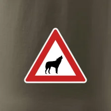 Dopravní značka - Pozor vlk