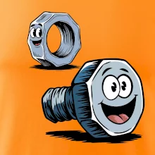 Parové triko - Šroub a matka