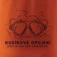 Dusíkové opojení potápěčská maska s vlnícími se linkami