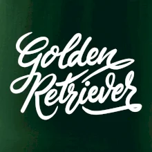 Golden retriever - nápis okrasný