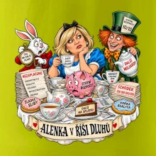 Alenka v říši dluhů čajový dýchánek státního rozpočtu