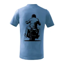 Motorkář na zádech - chopper