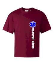 Hvězda života - vlastní nápis vpředu a vzadu