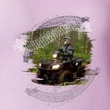 ATV čtyřkolka v lese