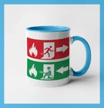 Lidé utíkají, hasiči přibíhají